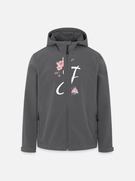 Letter j flowers - Men’s Recycled Softshell Jacket by Stanley/Stella - black