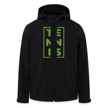 Tennis Dicton Joueur De Tennis Adolescent Hobby Sport - Veste softshell homme en polyester recyclé Stanley/Stella - noir - Devant - AI Model Male 185 light (185cm)