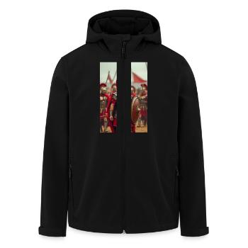 Centurion commands, Slavic myths linger in Rome’s - Men’s Recycled Softshell Jacket by Stanley/Stella - black - Front - AI Model Male 185 light (185cm)