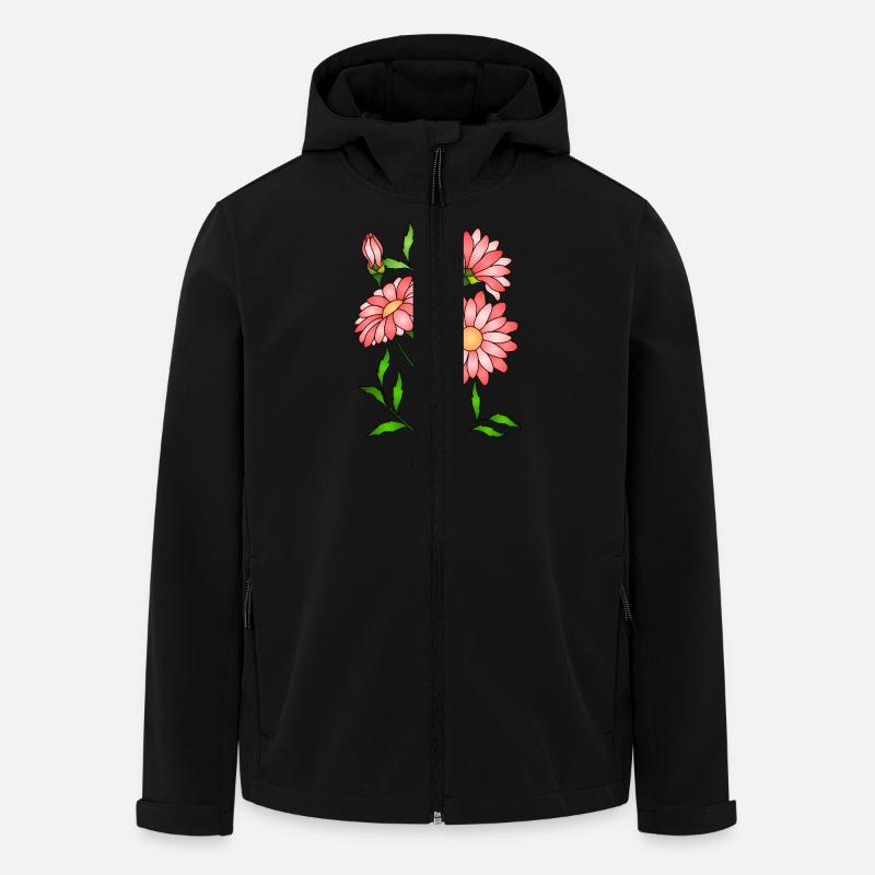 Fleur - Veste softshell homme en polyester recyclé Stanley/Stella - noir