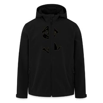 Chien - Veste softshell homme en polyester recyclé Stanley/Stella - noir - Devant - AI Model Male 185 light (185cm)