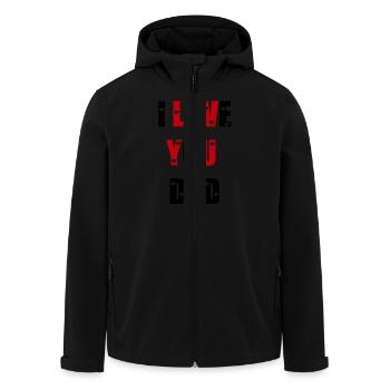I Love You Dad - Recycelte Männer Softshell-Jacke von Stanley/Stella - Schwarz - Vorne - AI Model Male 185 light (185cm)