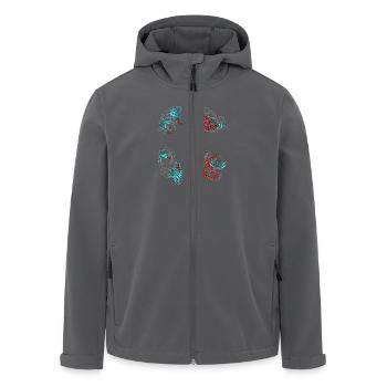 Botulinumtoxin (Botox) - Recycelte Männer Softshell-Jacke von Stanley/Stella - Schwarz - Vorne - AI Model Male 185 light (185cm)