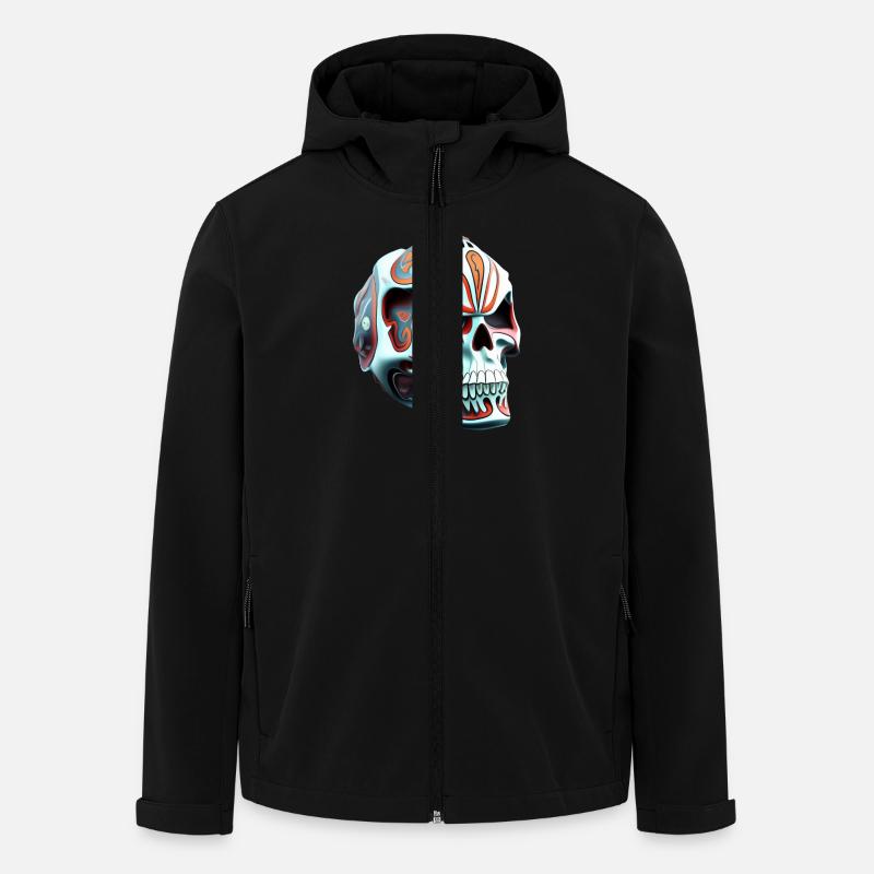 Schädel Nr. 1 - Recycelte Männer Softshell-Jacke von Stanley/Stella - Schwarz