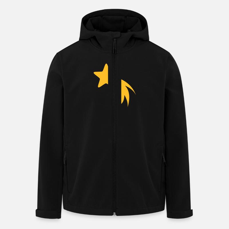 STERNSCHNUPPE - Recycelte Männer Softshell-Jacke von Stanley/Stella - Schwarz