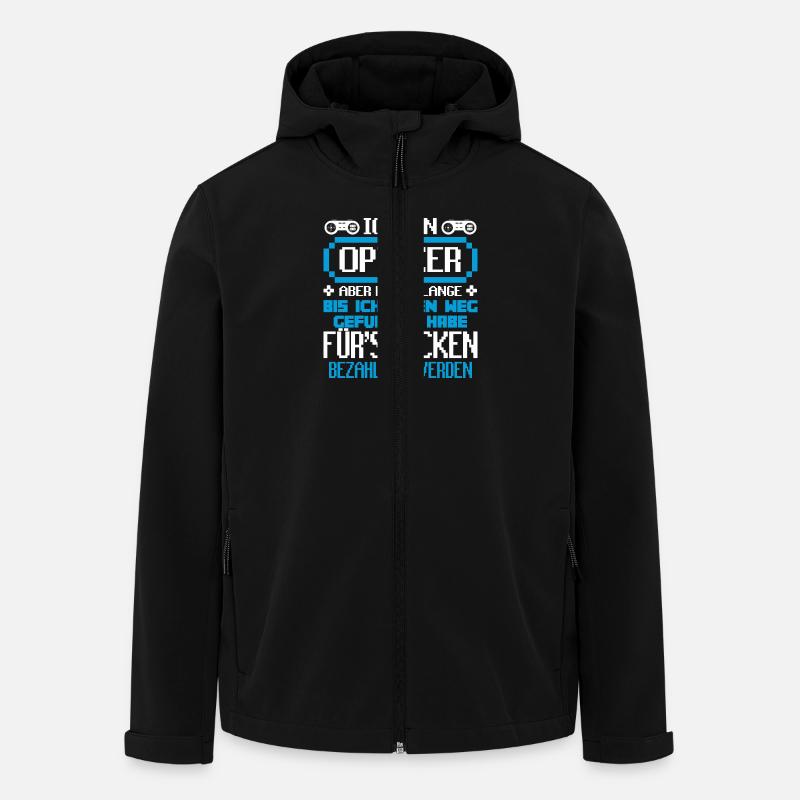 OPTIKER - Gamer - Recycelte Männer Softshell-Jacke von Stanley/Stella - Schwarz
