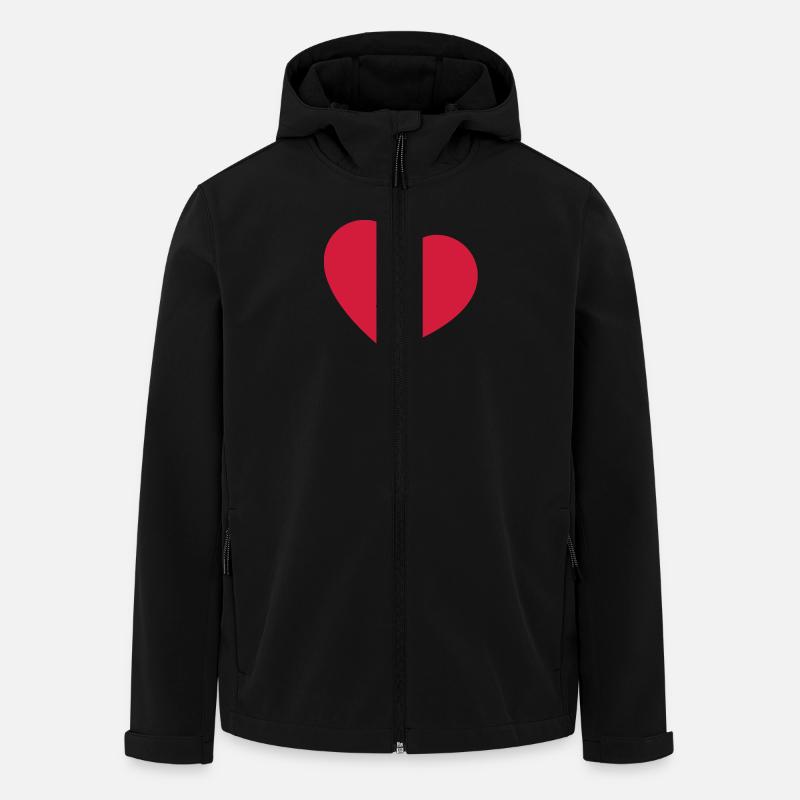 zerbrochenes herz - Recycelte Männer Softshell-Jacke von Stanley/Stella - Schwarz