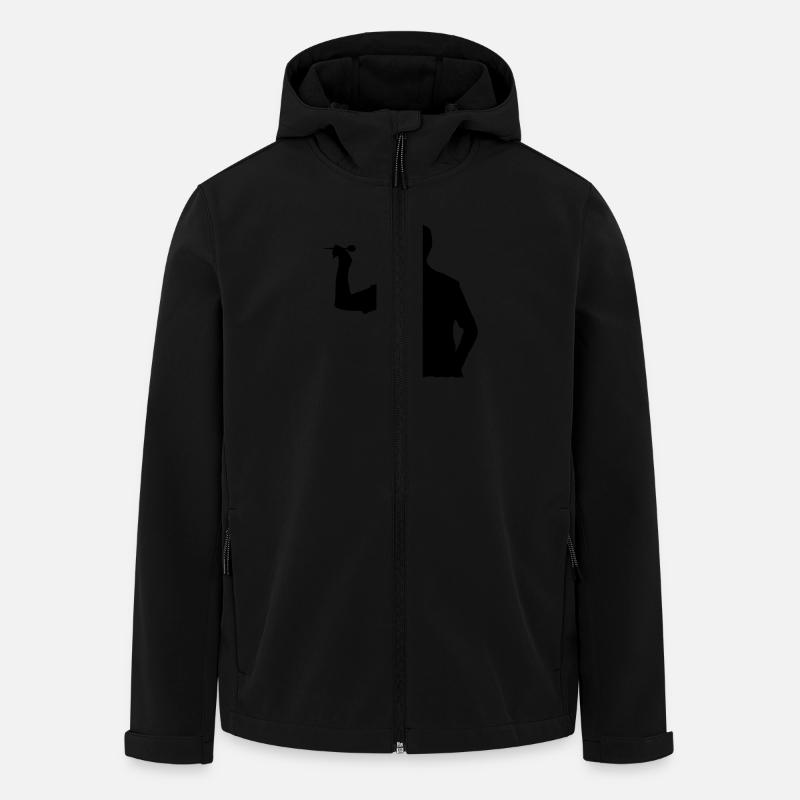 Darts de - Recycelte Männer Softshell-Jacke von Stanley/Stella - Schwarz