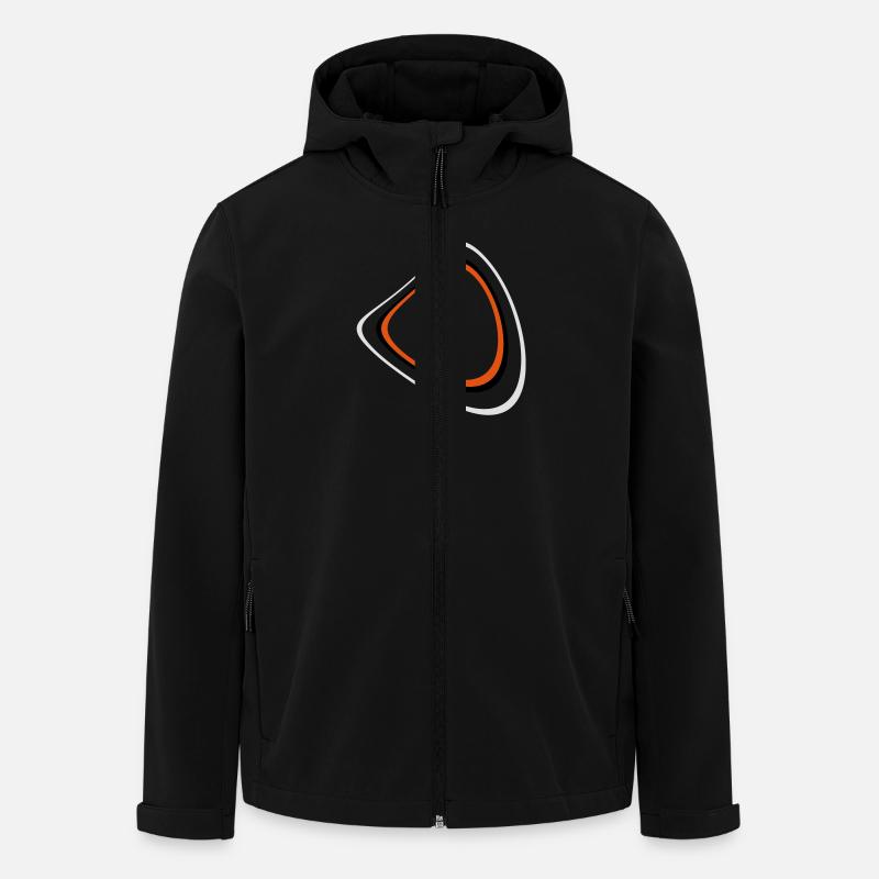 Retro Circleage - Recycelte Männer Softshell-Jacke von Stanley/Stella - Schwarz