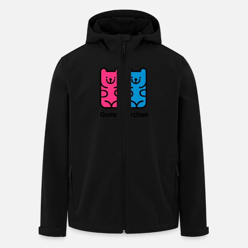 GummiPärchen - Recycelte Männer Softshell-Jacke von Stanley/Stella - Schwarz