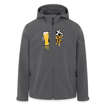 Sex Drugs And Beer - Men’s Recycled Softshell Jacket by Stanley/Stella - black - Front - AI Model Male 185 light (185cm)