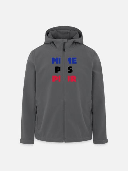 Même pas Peur - Veste softshell homme en polyester recyclé Stanley/Stella - noir
