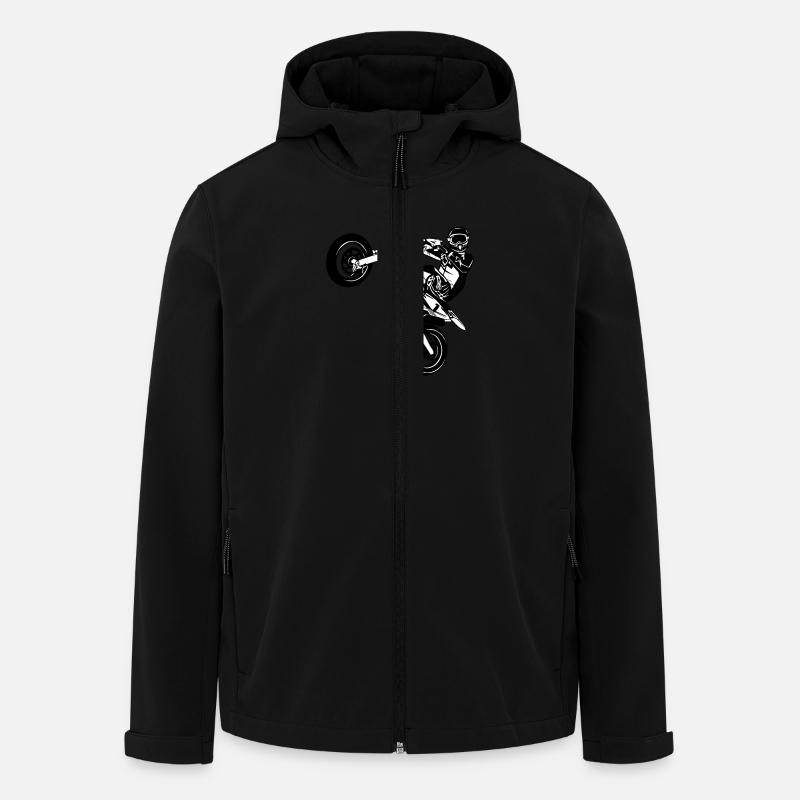Supermoto - Recycelte Männer Softshell-Jacke von Stanley/Stella - Schwarz