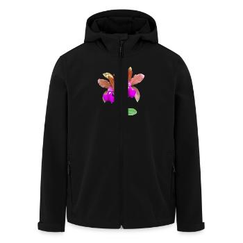 Orchidées Orchidées Hybrides Bronze Blossom Cattleya - Veste softshell homme en polyester recyclé Stanley/Stella - noir - Devant - AI Model Male 185 light (185cm)