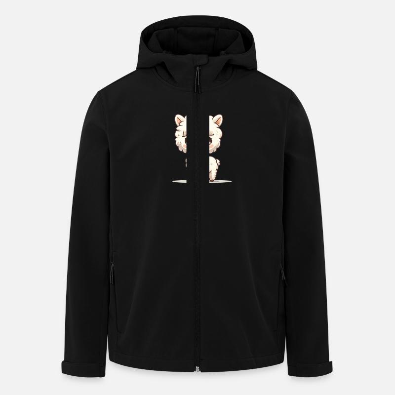 alpaka comic - Recycelte Männer Softshell-Jacke von Stanley/Stella - Schwarz