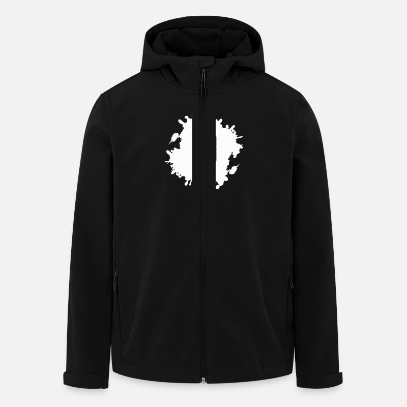 3 klecks - Recycelte Männer Softshell-Jacke von Stanley/Stella - Schwarz