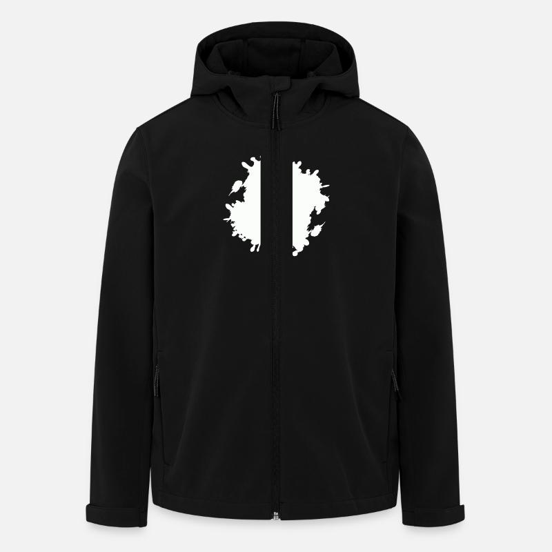 1 goutte - Veste softshell homme en polyester recyclé Stanley/Stella - noir