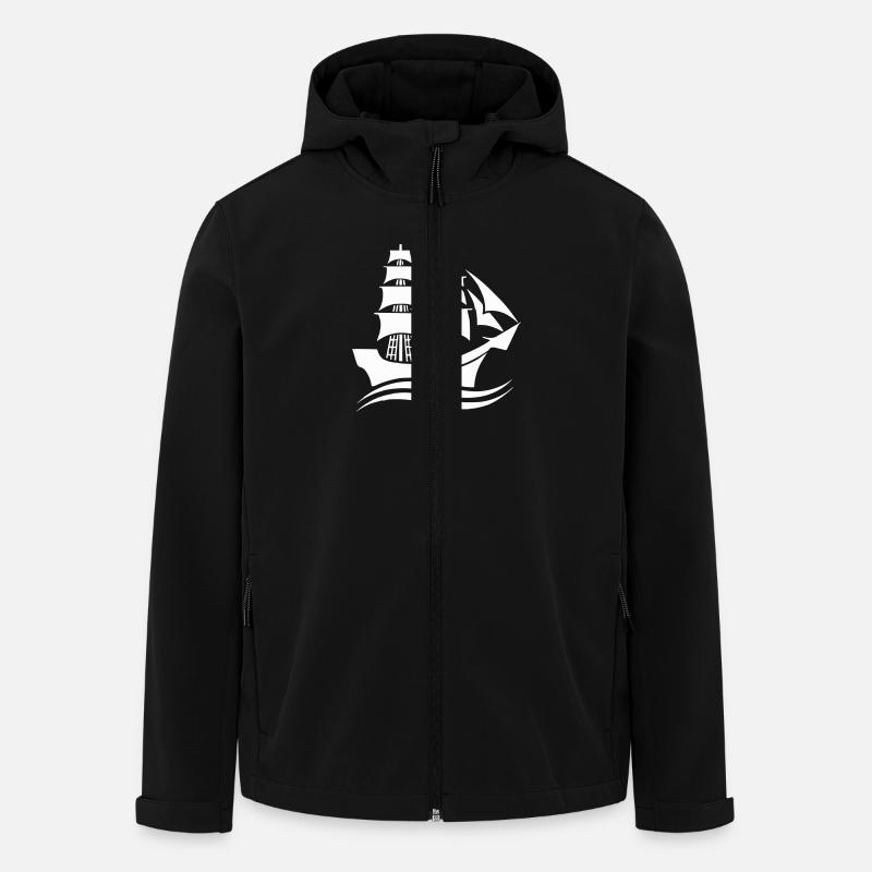 schiff 1 - Recycelte Männer Softshell-Jacke von Stanley/Stella - Schwarz