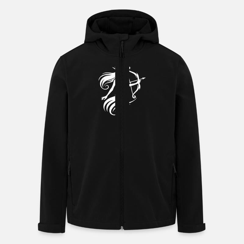 elfe pfeil und bogen - Recycelte Männer Softshell-Jacke von Stanley/Stella - Schwarz