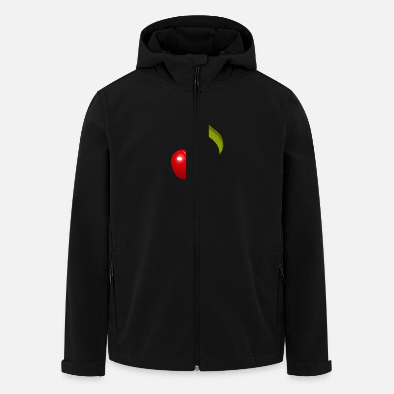 Kirsche - Recycelte Männer Softshell-Jacke von Stanley/Stella - Schwarz