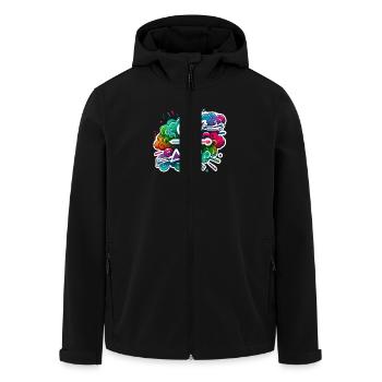 Zodiac Schütze - Recycelte Männer Softshell-Jacke von Stanley/Stella - Schwarz - Vorne - AI Model Male 185 light (185cm)