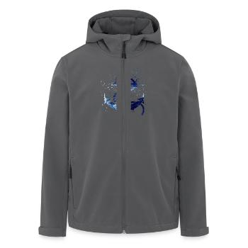 Anker - Recycelte Männer Softshell-Jacke von Stanley/Stella - Schwarz - Vorne - AI Model Male 185 light (185cm)