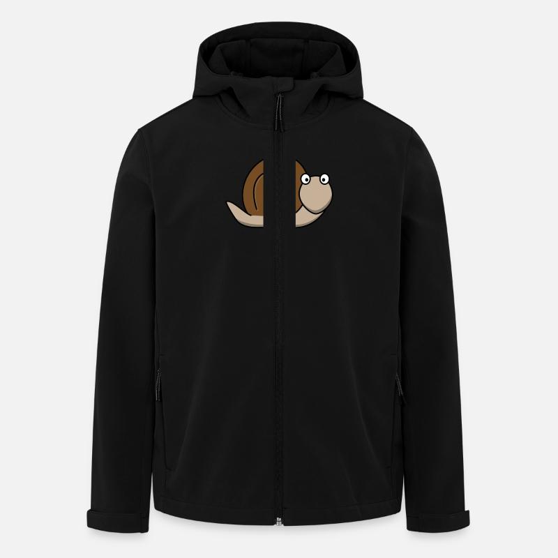 Snail brown - Recycelte Männer Softshell-Jacke von Stanley/Stella - Schwarz