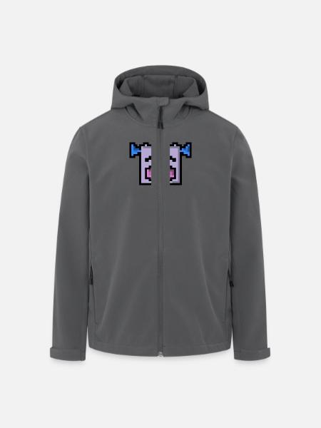 Pixel LOL - Recycelte Männer Softshell-Jacke von Stanley/Stella - Schwarz