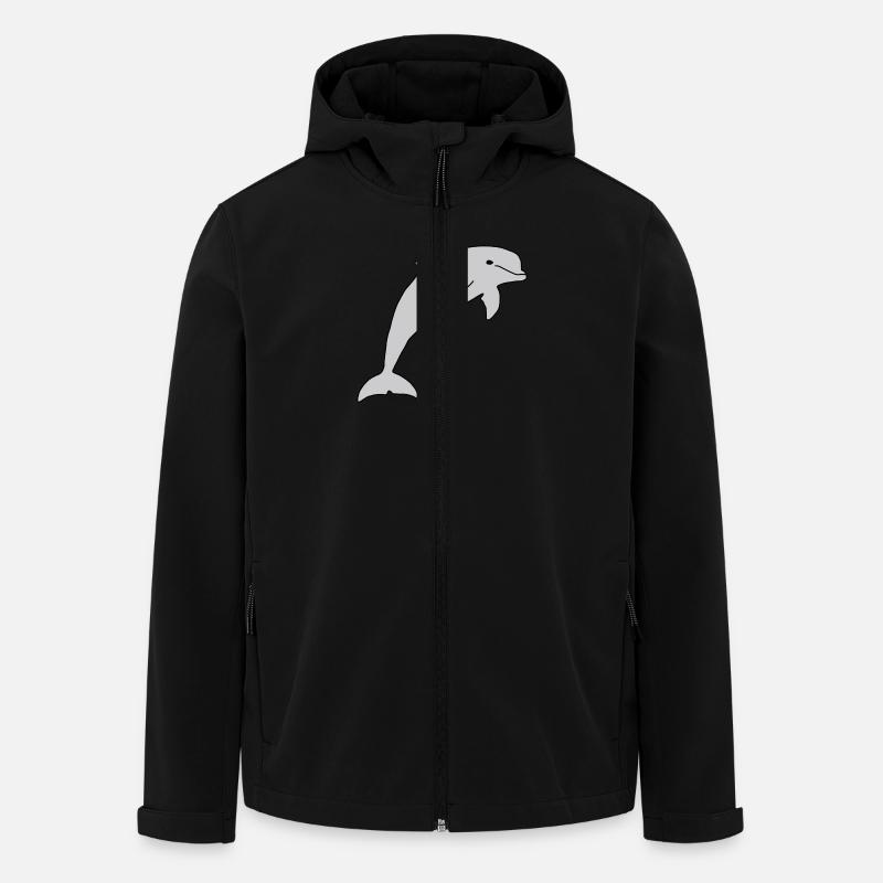 Dolphin - Men’s Recycled Softshell Jacket by Stanley/Stella - black
