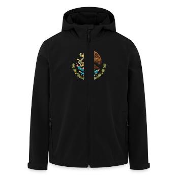mexico_coat_of_arms - Veste softshell homme en polyester recyclé Stanley/Stella - noir - Devant - AI Model Male 185 light (185cm)