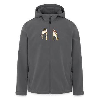 doux Elephant - Veste softshell homme en polyester recyclé Stanley/Stella - noir - Devant - AI Model Male 185 light (185cm)