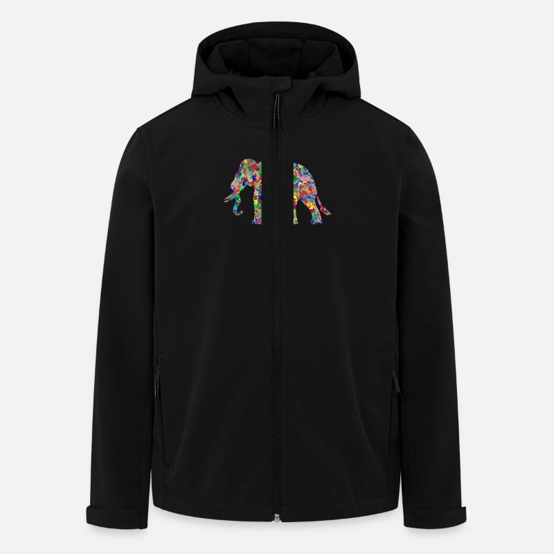 Elephant - Men’s Recycled Softshell Jacket by Stanley/Stella - black