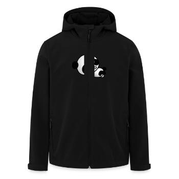 doux Panda - Veste softshell homme en polyester recyclé Stanley/Stella - noir - Devant - AI Model Male 185 light (185cm)
