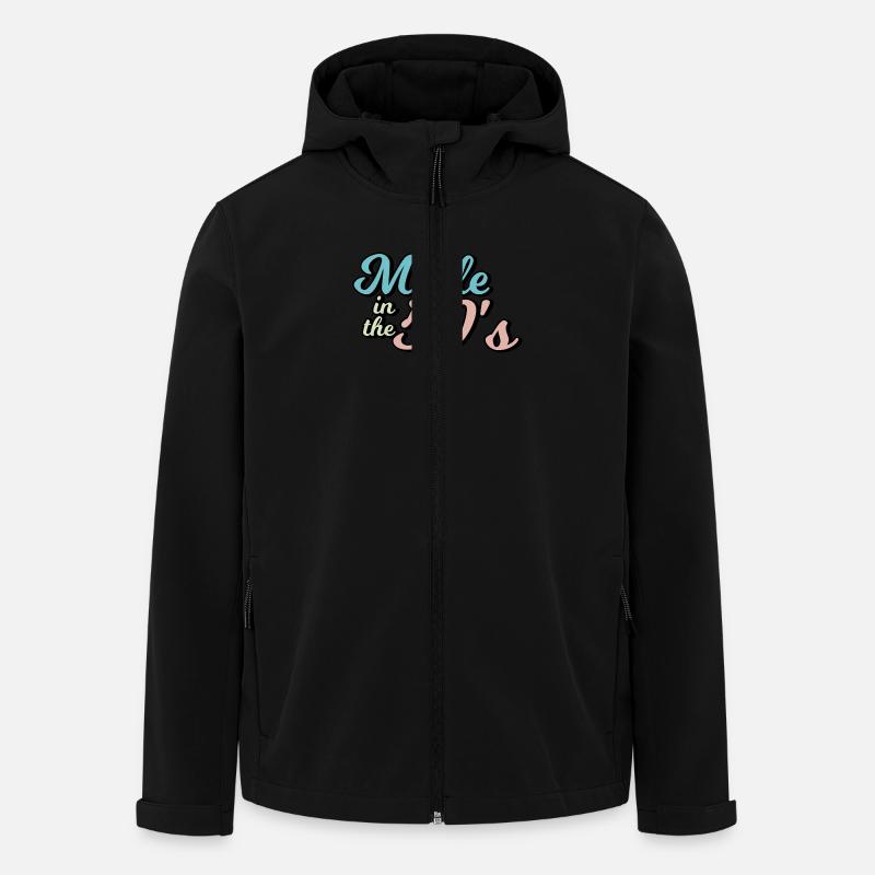 Fabriqué dans les années 50 - Veste softshell homme en polyester recyclé Stanley/Stella - noir