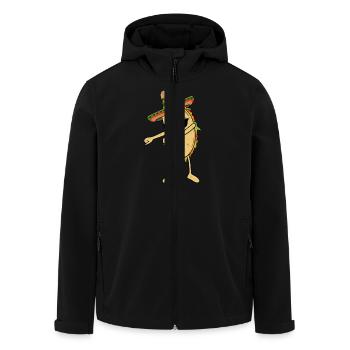 Flossing Taco Floss Dance Tanzen Mexiko Lustig - Recycelte Männer Softshell-Jacke von Stanley/Stella - Schwarz - Vorne - AI Model Male 185 light (185cm)