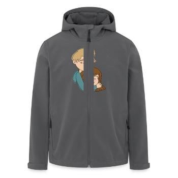 Cuddle Overload - Men’s Recycled Softshell Jacket by Stanley/Stella - black - Front - AI Model Male 185 light (185cm)