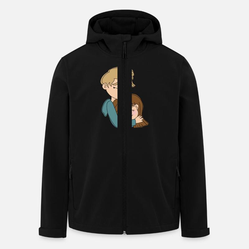 Cuddle Overload - Men’s Recycled Softshell Jacket by Stanley/Stella - black