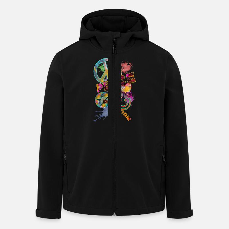 Make love not war - Men’s Recycled Softshell Jacket by Stanley/Stella - black