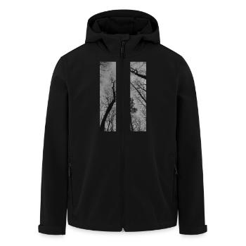 Himmelsbäume 2 - Recycelte Männer Softshell-Jacke von Stanley/Stella - Schwarz - Vorne - AI Model Male 185 light (185cm)