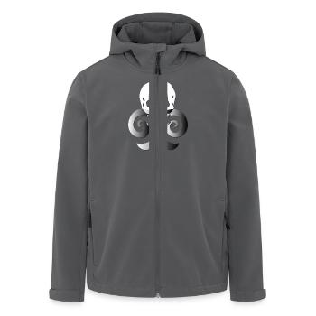 Totenkopf mit Lilie - Recycelte Männer Softshell-Jacke von Stanley/Stella - Schwarz - Vorne - AI Model Male 185 light (185cm)