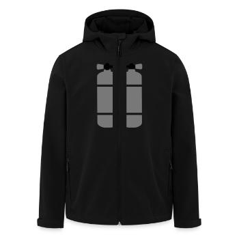 tauchen - Recycelte Männer Softshell-Jacke von Stanley/Stella - Schwarz - Vorne - AI Model Male 185 light (185cm)