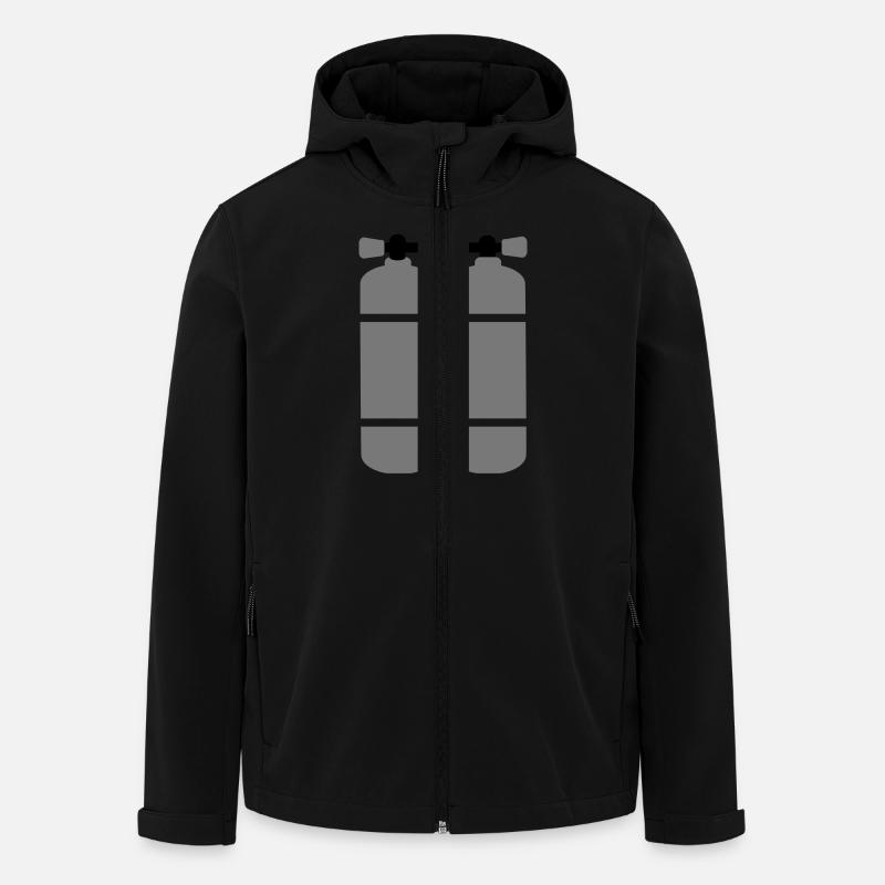 tauchen - Men’s Recycled Softshell Jacket by Stanley/Stella - black