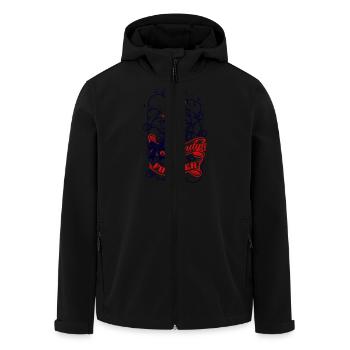 Calamity forever - Veste softshell homme en polyester recyclé Stanley/Stella - noir - Devant - AI Model Male 185 light (185cm)