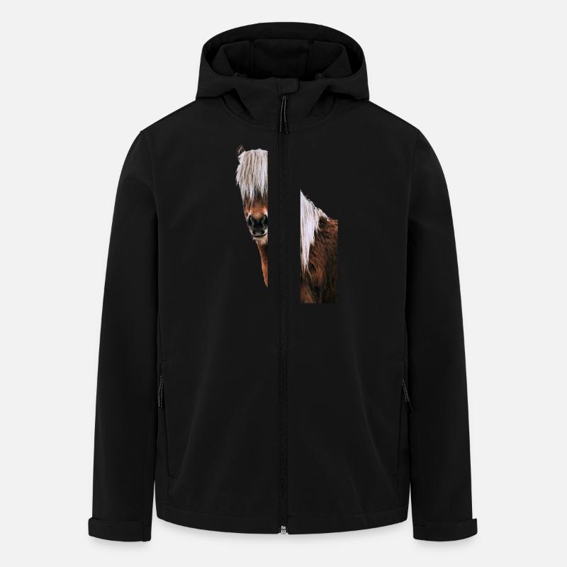 Cheval - Veste softshell homme en polyester recyclé Stanley/Stella - noir