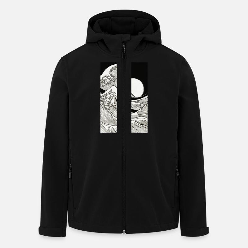 WAVE - Recycelte Männer Softshell-Jacke von Stanley/Stella - Schwarz