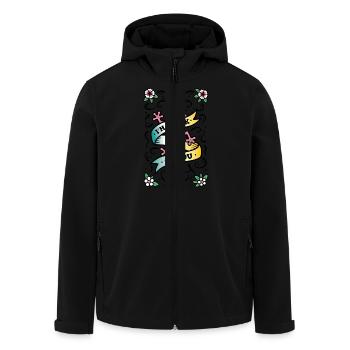 I'm Stuck on You - Gekko - Men’s Recycled Softshell Jacket by Stanley/Stella - black - Front - AI Model Male 185 light (185cm)