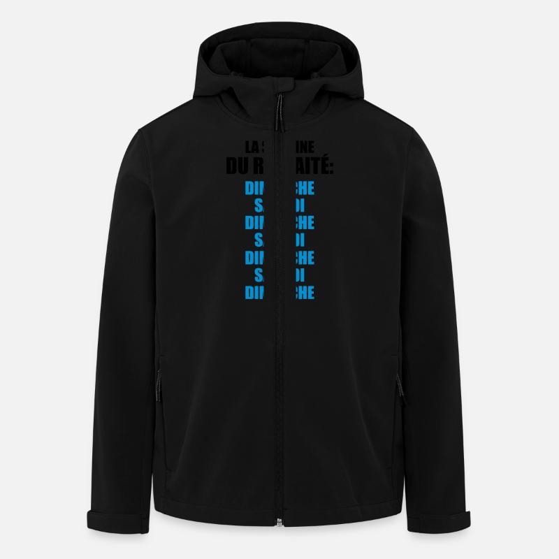la semaine du retraité - Veste softshell homme en polyester recyclé Stanley/Stella - noir