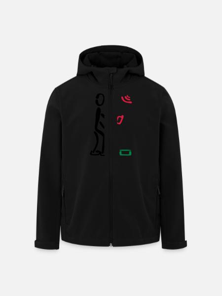 Geocacher Geocaching 3F - Men’s Recycled Softshell Jacket by Stanley/Stella - black