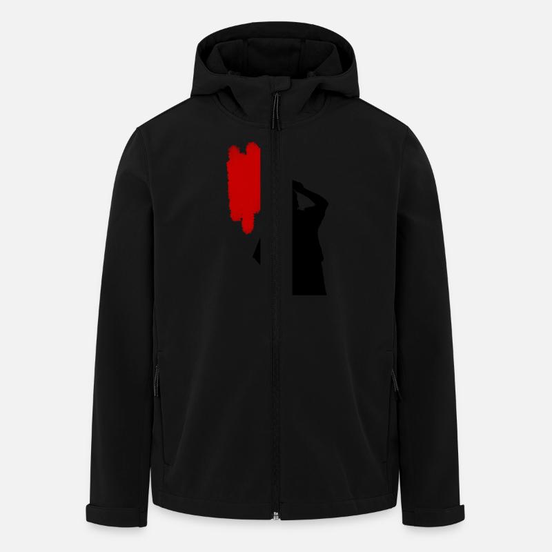 Painting Man - Recycelte Männer Softshell-Jacke von Stanley/Stella - Schwarz