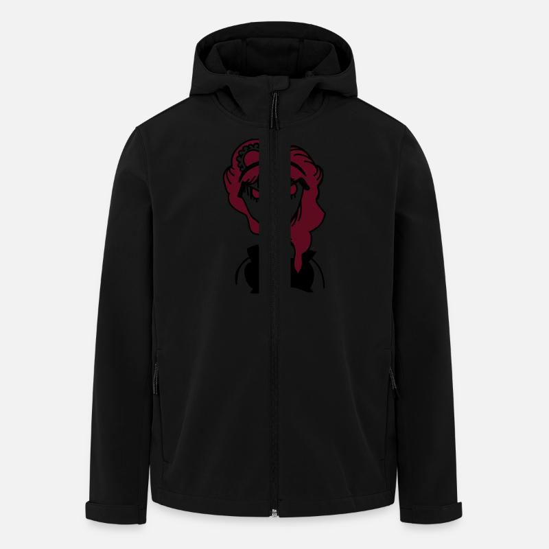 Fille en colère - Veste softshell homme en polyester recyclé Stanley/Stella - noir